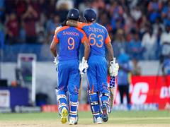 
      
      Suryakumar, Samson's swashbuckling partnership shatters records
      
      