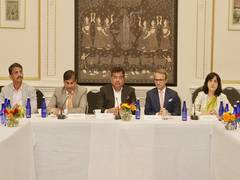 
      
      MB Patil holds discussions global leaders during US visit
      
      
