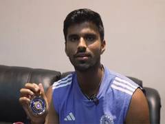 
      
      Sundar receives Fielder of the Series award in T20I series
      
      