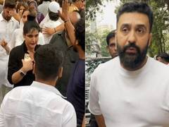 
      
      Zareen Khan, Raj Kundra visit Baba Siddique's residence 
      
      