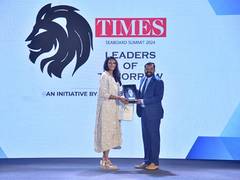 
      
      Jishnu PV, felicitated at Times Leaders of Tomorrow
      
      