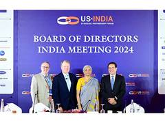 
      
      Nirmala Sitharaman meets John Chambers 
      
      