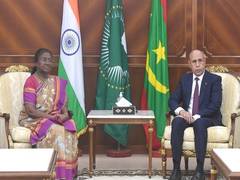 
      
      President Murmu holds talk with Mauritanian President
      
      