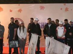 
      
      Omar Abdullah flags off Kashmir's first-ever International Marath
      
      