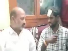 
      
       Union Minister Bandi Sanjay condemns lathi-charge on protestors 
      
      