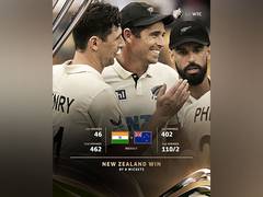
      
      Henry, Rachin shine as NZ secure first win in India after 36 year
      
      