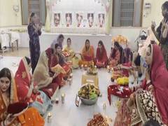 
      
      Women from Punjabi, Sindhi communities celebrate Karwa Chauth 
      
      