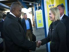 
      
      US Defense Secretary Lloyd Austin arrives in Ukraine
      
      