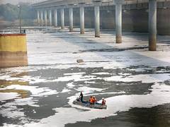 
      
      Delhi LG expresses concern over toxic froth in Yamuna
      
      