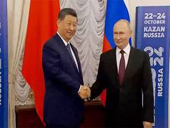 
      
      Xi Jinping, Putin hold bilateral meet on BRICS Summit sidelines
      
      