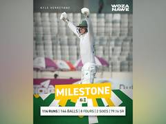 
      
      Verreynne's century propels South Africa to lead in Dhaka Test
      
      