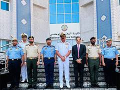 
      
      Navy Chief Adm Tripathi at National Defence college UAE
      
      