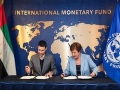 
      
      UAE signs two agreements with IMF
      
      