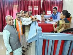 
      
      BJP nominee Rawat files nomination for Vijaypur assembly by-poll
      
      