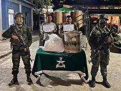 
      
      Mizoram: Assam Rifles, police seize 1075 kg of caffeine anhydrous
      
      