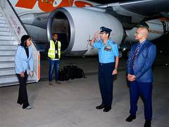 
      
      Venezuela Executive Vice-President Rodriguez arrives in India
      
      