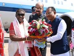 
      
      Chhattisgarh CM, governor welcomes President Murmu in Raipur
      
      
