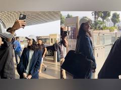 
      
      Shraddha Kapoor pauses for selfie with a fan at Mumbai airport
      
      