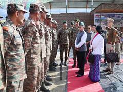 
      
      Arunachal Pradesh Governor interacts with Indian Army troops
      
      
