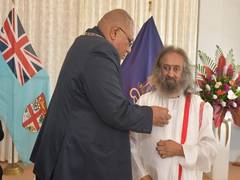 
      
      Republic of Fiji honours Sri Sri Ravi Shankar
      
      