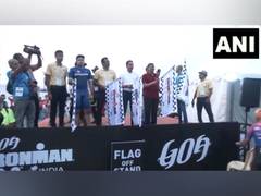 
      
      BJP MP Tejasvi Surya flags off Ironman 70.3 in Goa
      
      
