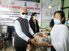 
      
      Arunachal Governor adopts two TB patients under Nikshay Mitra 
      
      
