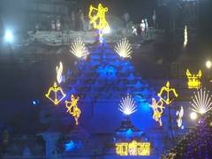 
      
      Shri Ram Janmbhoomi Temple illuminates with colourful lights 
      
      
