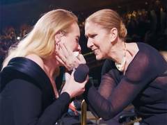 
      
      Adele pays tribute to Celine Dion
      
      