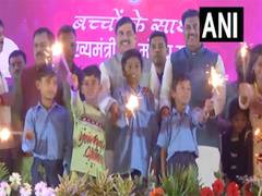 
      
      MP CM celebrates Diwali with school children, sanitation workers
      
      