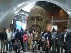
      
      African Journalists visit the Statue of Unity
      
      
