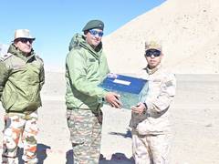 
      
      Indian, Chinese armies exchange sweets on Diwali at LAC
      
      