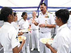 
      
      Navy Chief Admiral Dinesh K Tripathi visits Porbandar
      
      