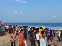 
      
      Tamil Nadu: Thousands of people gather at Marina Beach in...
      
      