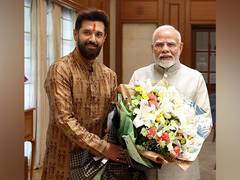 
      
      PM Modi extends birthday wishes to Union Minister Chirag Paswan 
      
      