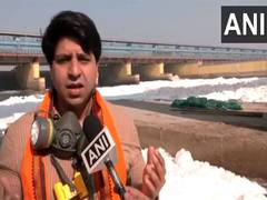 
      
      Toxic foam in Yamuna raises pollution concerns ahead of Chhath 
      
      