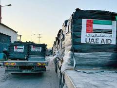 
      
      UAE dispatches twelve additional trucks carrying aid to Gaza
      
      