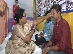 
      
      Sex workers in Kolkata's Sonagachi celebrate  Bhai Dooj 
      
      