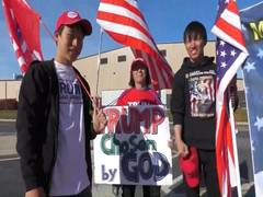 
      
      Supporters back Donald Trump on immigration, economic stability 
      
      