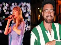 
      
      Travis Kelce shows off his dancing skills with Taylor Swift's mom
      
      