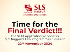 
      
      SLAT Application Window for SLS Nagpur’s Law Programmes
      
      
