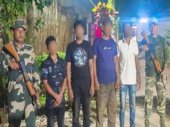 
      
      BSF arrests 8 in Tripura, including 5 Bangladeshi infiltrators
      
      