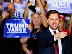 
      
      US Elections: Republican Vice-Presidential nominee JD Vance cast
      
      