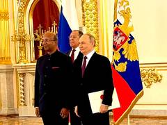 
      
      India’s Ambassador presents his credentials to President Putin
      
      