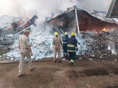 
      
      Massive fire engulfs diaper manufacturing unit in Rangareddy
      
      