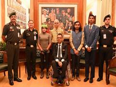 
      
      COAS General Upendra Dwivedi felicitates three for showing resili
      
      