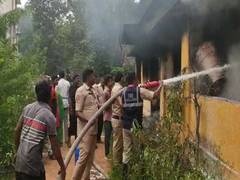 
      
      Fire breaks out in old building near DMHO office in Nellore
      
      