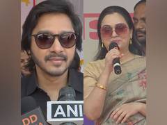
      
      Mumbai: Padmini Kolhapure, Shreyas Talpade urge people to vote
      
      