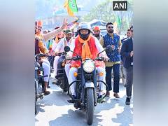 
      
      Kedarnath bypoll: CM Dhami holds bike rally in Rudraprayag 
      
      
