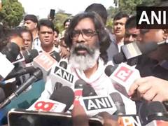 
      
      Jharkhand: CM Hemant Soren along, his wife Kalpana Soren cast...
      
      
