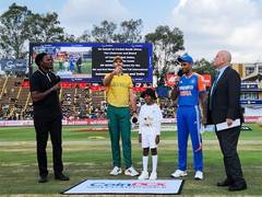 
      
      4th T20I: India win toss, decide to bat against South Africa
      
      